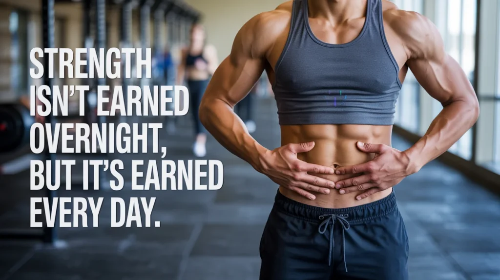 Strength isn’t earned overnight, but it’s earned every day.