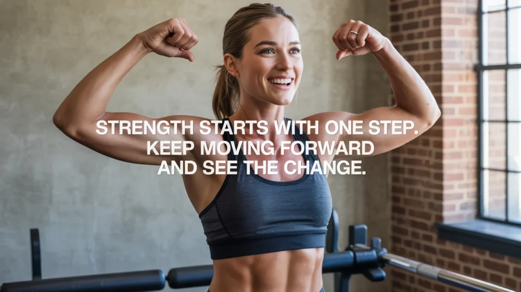 Strength starts with one step. Keep moving forward and see the change.