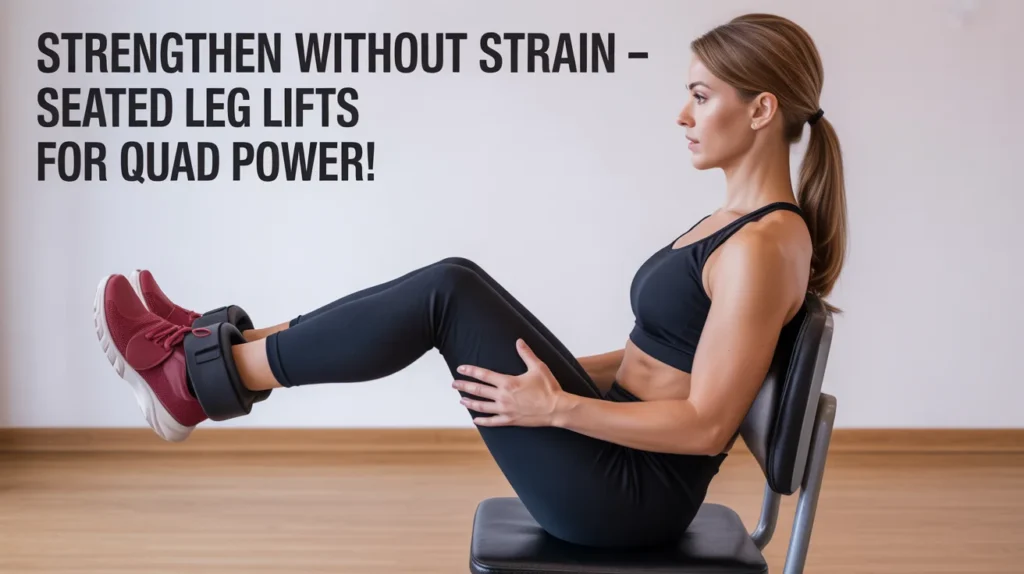 Strengthen Without Strain – Seated Leg Lifts for Quad Power!