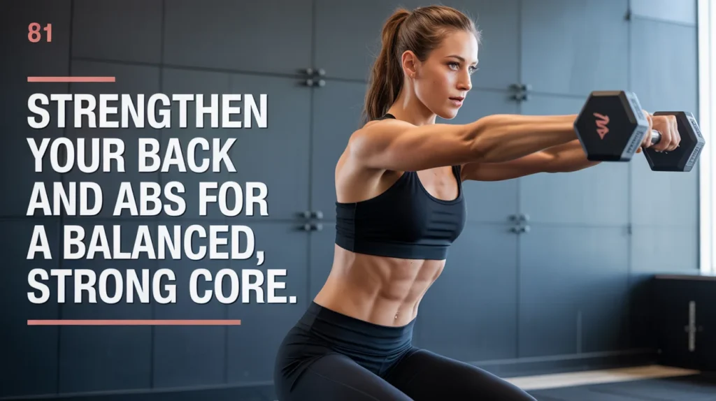 Strengthen your back and abs for a balanced, strong core.