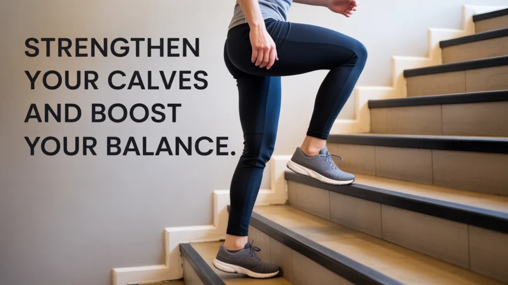 Strengthen your calves and boost your balance.