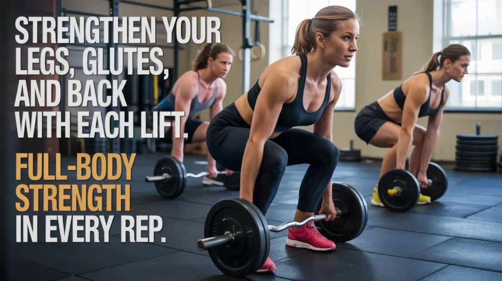 Strengthen your legs, glutes, and back with each lift. Full-body strength in every rep.