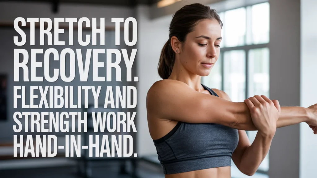 Stretch to recover. Flexibility and strength work hand-in-hand.