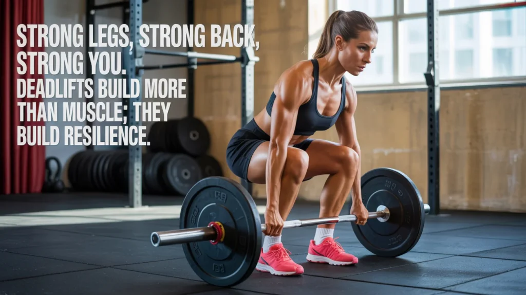 Strong legs, strong back, strong you. Deadlifts build more than muscle; they build resilience.