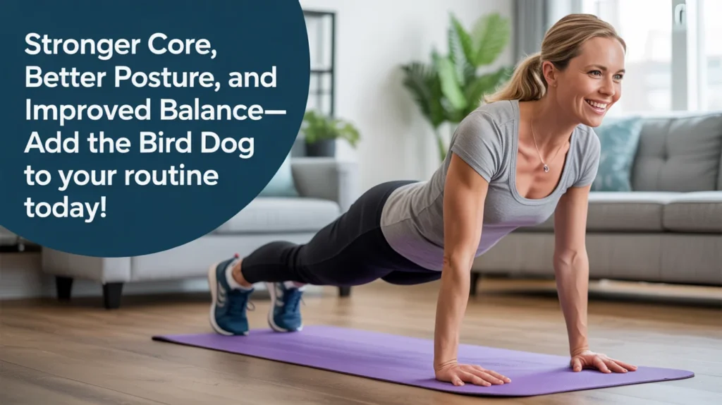 Stronger core, better posture, and improved balance—add the Bird Dog to your routine today!