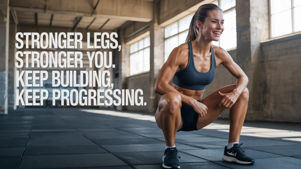 Stronger legs, stronger you. Keep building, keep progressing.