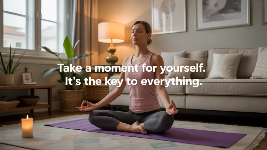 Take a moment for yourself. It’s the key to everything.