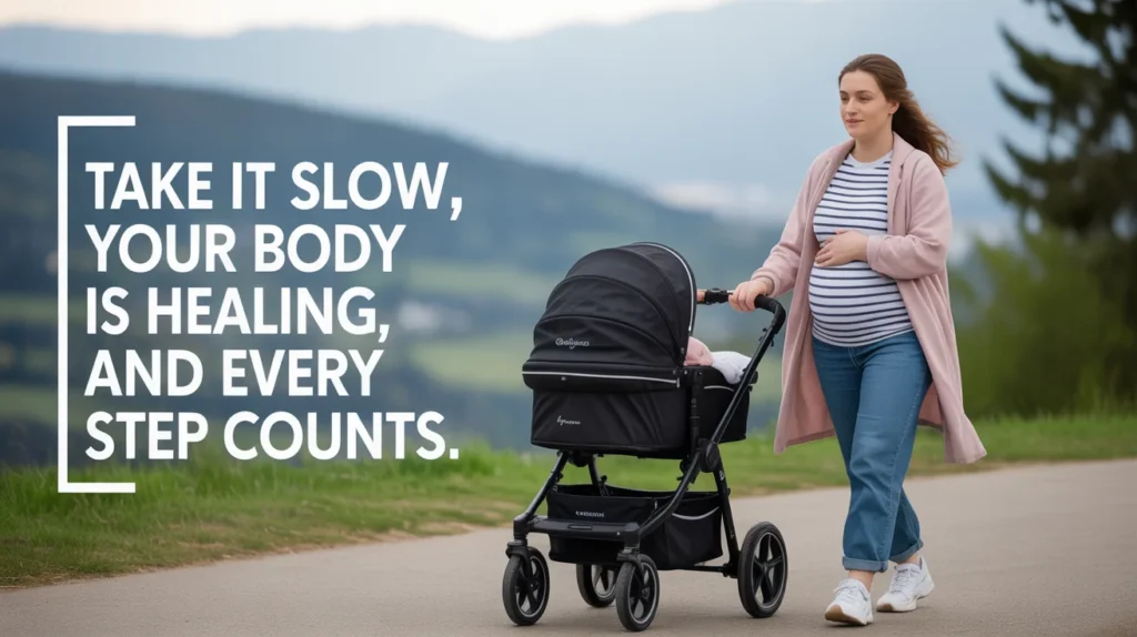 Take it slow—your body is healing, and every step counts.