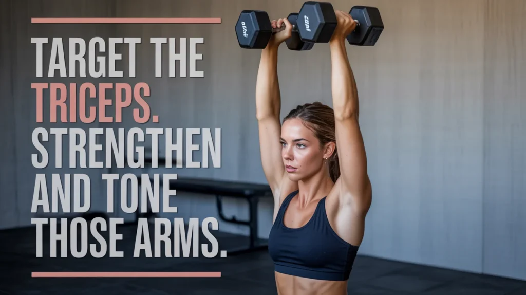 Target the triceps. Strengthen and tone those arms.
