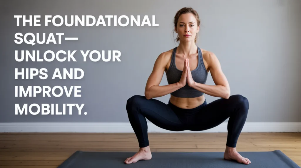 The foundational squat—unlock your hips and improve mobility.