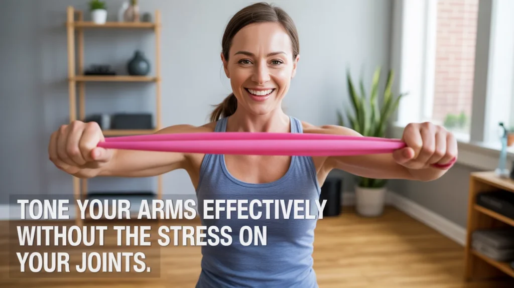 Tone your arms effectively without the stress on your joints.