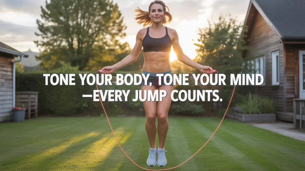 Tone your body, tone your mind—every jump counts.