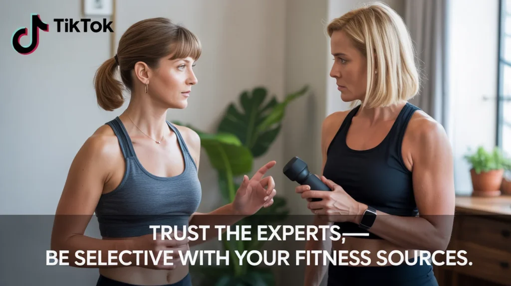 Trust the experts—be selective with your fitness sources.