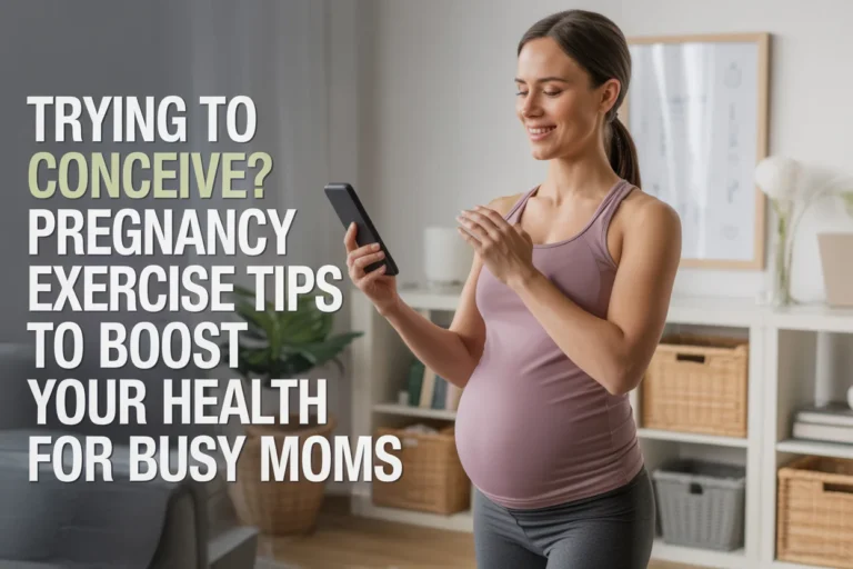 Trying to Conceive Pregnancy Exercise Tips to Boost Your Health for Busy Moms