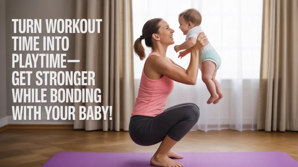 Turn workout time into playtime—get stronger while bonding with your baby!