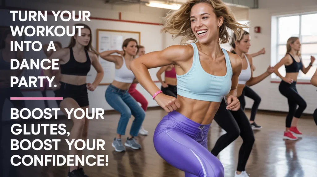 Turn your workout into a dance party. Boost your glutes, boost your confidence!