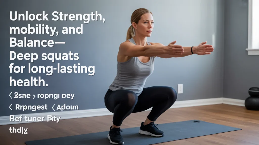 Unlock strength, mobility, and balance—deep squats for long-lasting health.