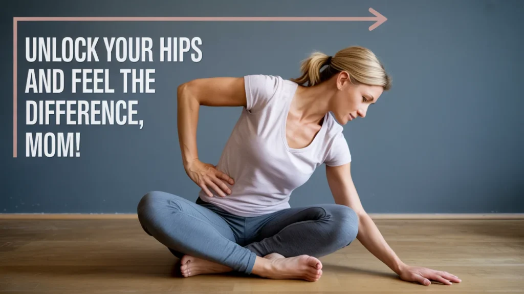 Unlock your hips and feel the difference, mom!