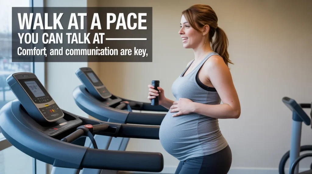 Walk at a pace you can talk at—comfort and communication are key.