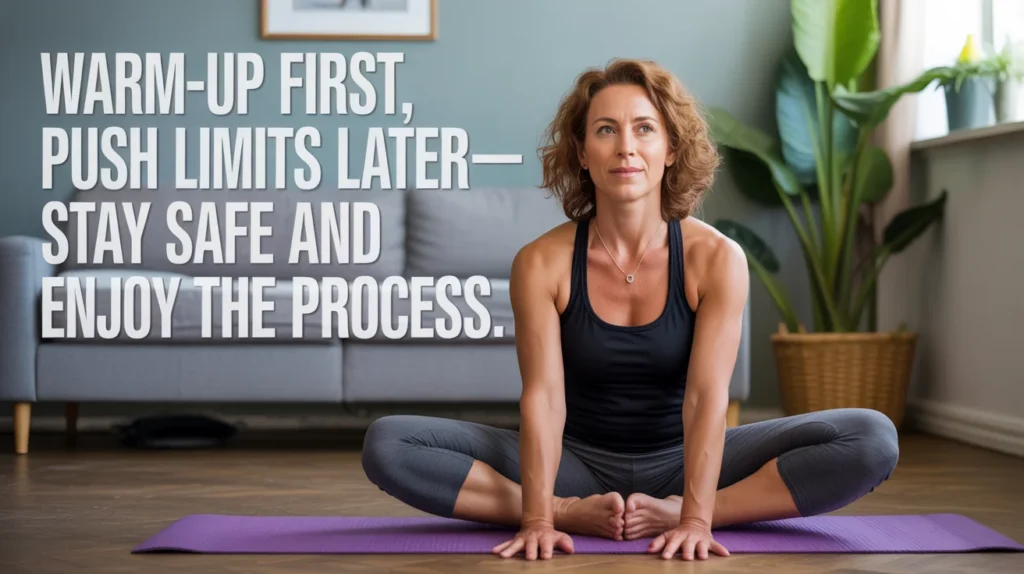 Warm-up first, push limits later—stay safe and enjoy the process.