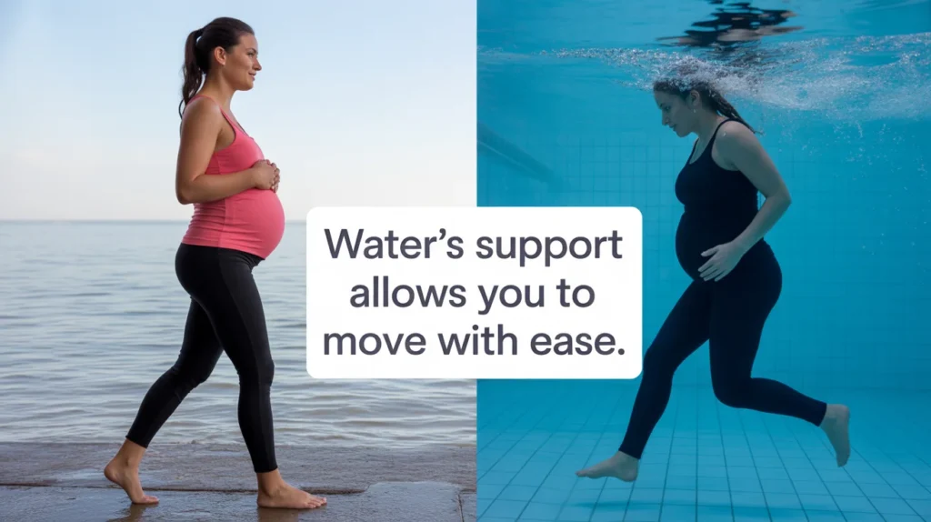 Water’s support allows you to move with ease