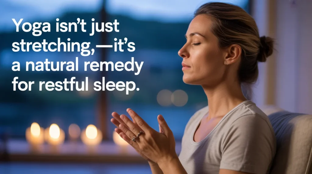 Yoga isn't just stretching—it's a natural remedy for restful sleep.