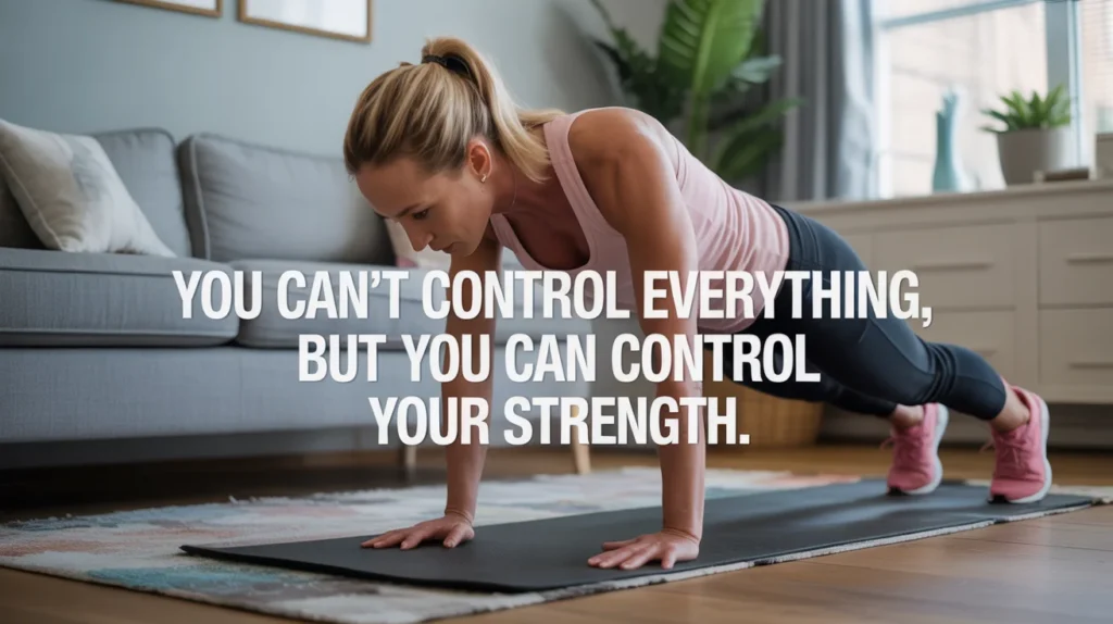 You can't control everything, but you can control your strength.