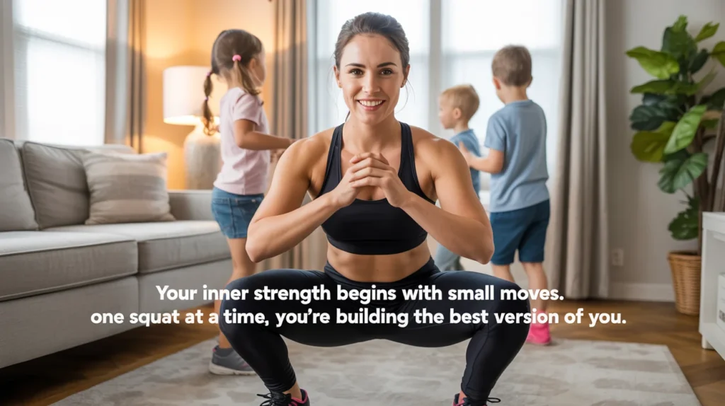 Your inner strength begins with small moves. One squat at a time, you’re building the best version of you.
