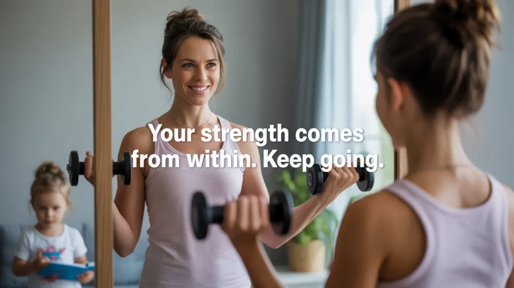 Your strength comes from within. Keep going.