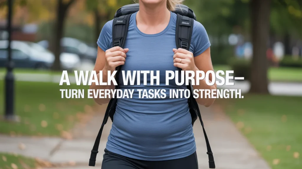  walk with purpose—turn everyday tasks into strength.
