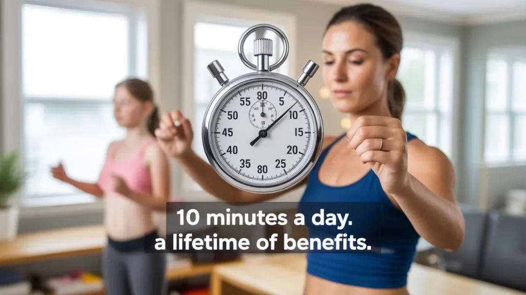 10 minutes a day. A lifetime of benefits.