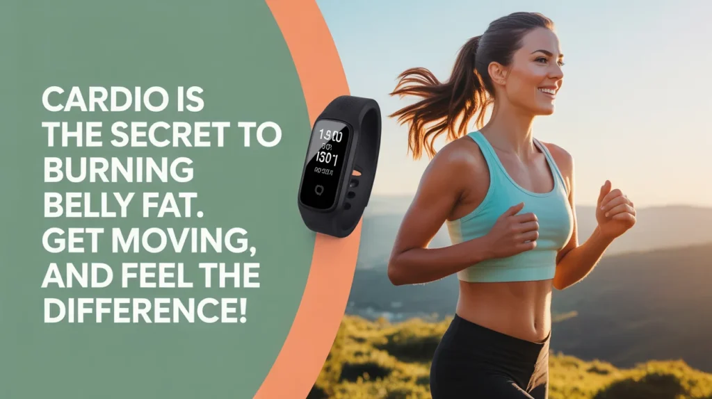 Cardio is the secret to burning belly fat. Get moving and feel the difference!