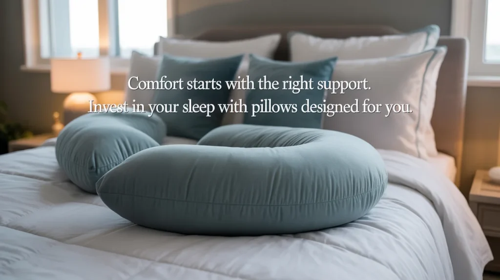 Comfort starts with the right support. Invest in your sleep with pillows designed for you.