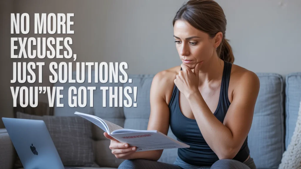 No more excuses, just solutions. You’ve got this!