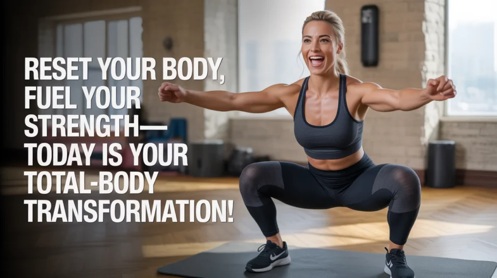 Reset your body, fuel your strength—today is your total-body transformation!