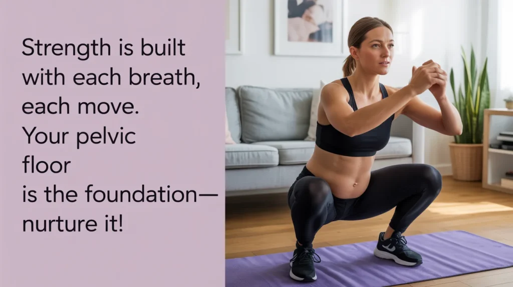 Strength is built with each breath, each move. Your pelvic floor is the foundation—nurture it!