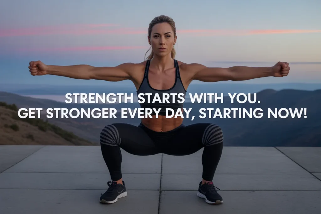 Strength starts with you. Get stronger every day, starting now!