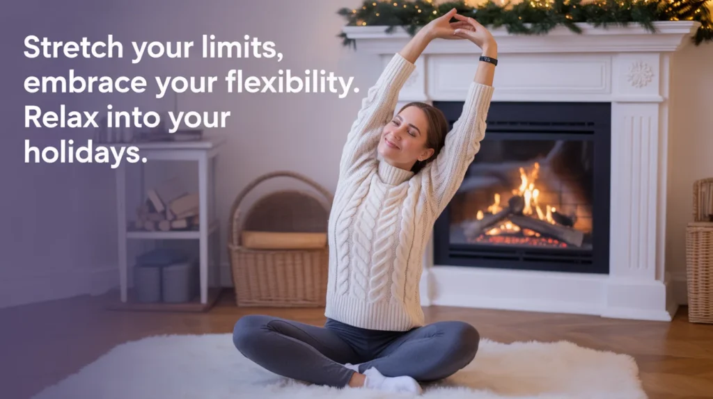 Stretch your limits, embrace your flexibility. Relax into your holidays.