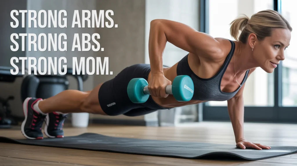 Strong arms. Strong abs. Strong mom.