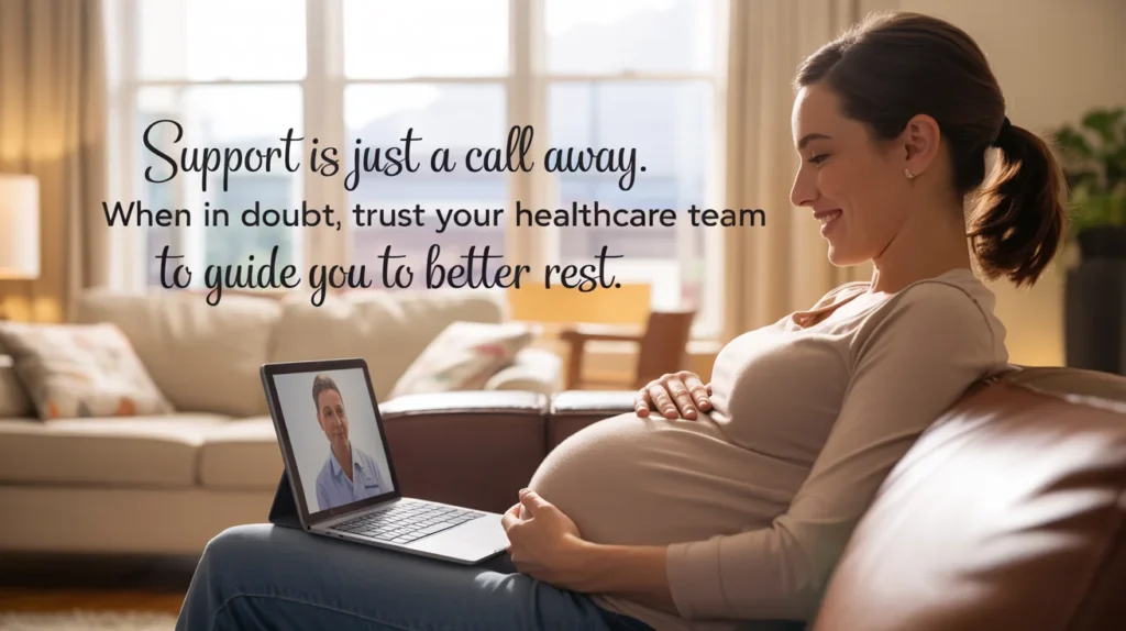 Support is just a call away. When in doubt, trust your healthcare team to guide you to better rest.