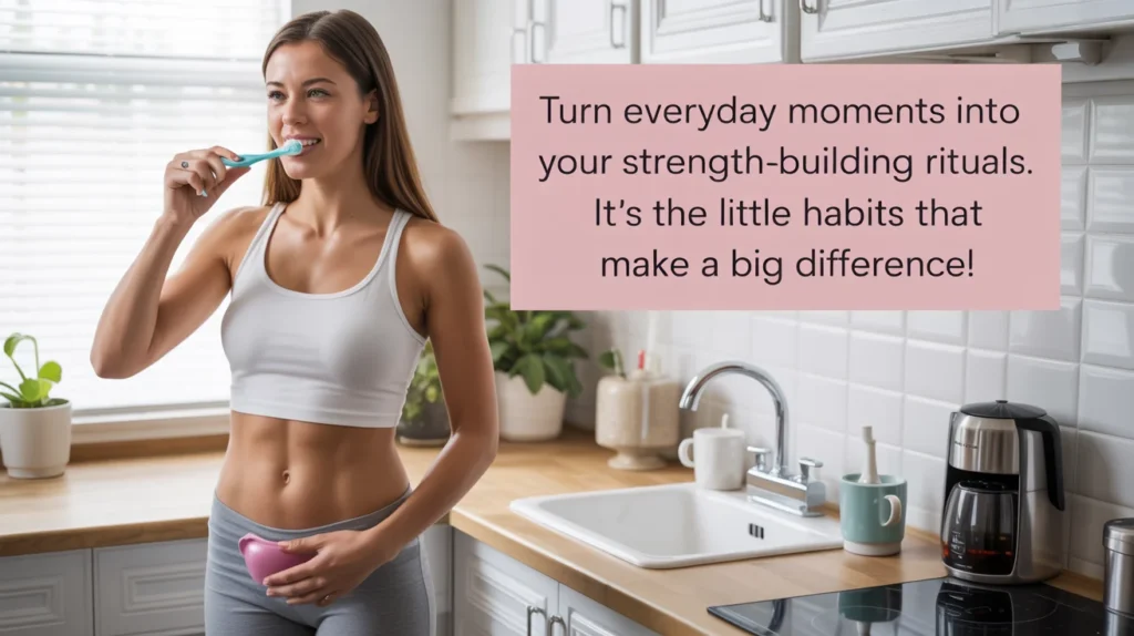 Turn everyday moments into your strength-building rituals. It’s the little habits that make a big difference